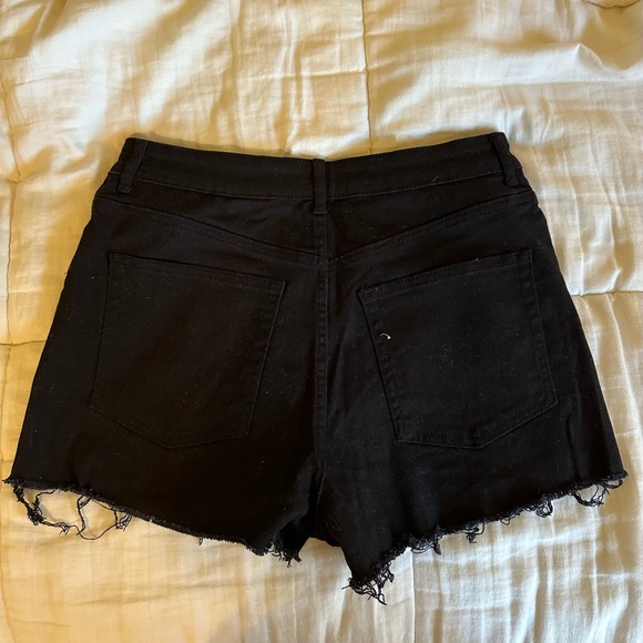 black jean shorts - Picture 2 of 2